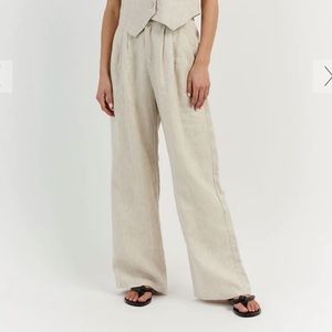 DISSH Norah Natural Linen Pant